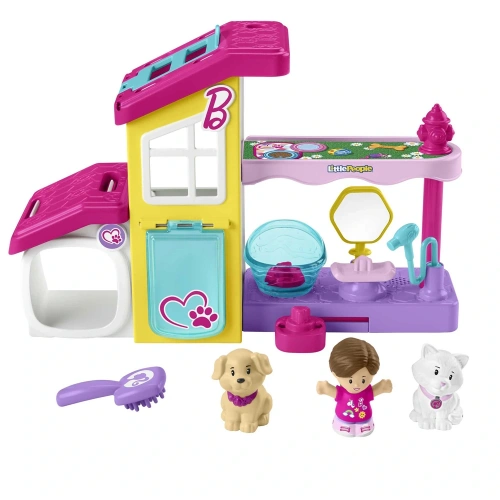 Little Peopledan Barbie Oyun Ve Bakım Evcil Hayvan Spası Hjw76