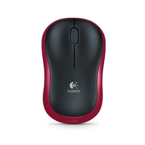 LOGITECH 910-002237, M185 Kırmızı, USB Nano 2,4G Kablosuz, 1000dpi, Optik, 3 Tuşlu, 12ay Pil Ömrü, Mouse