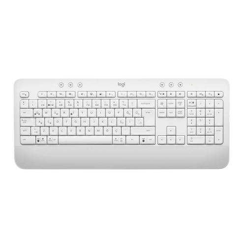 LOGITECH SIGNATURE K650, 920-010973, Beyaz, Bluetooth, Türkçe Q, Multimedya, Sıvı Temasına Dayanıklı, Klavye