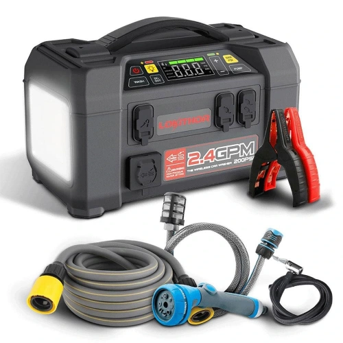Lokithor Aw401 12v 2500amp Li-polimer Akıllı Akü Takviye + Pompa + Basınçlı Yıkama + Powerbank + Led Lamba
