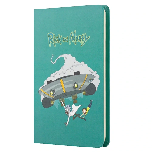 Mabbels Sert Kapak Lastikli Mini Defter Rick And Morty Turkuaz 80 Yp 9x14 Dft-388364