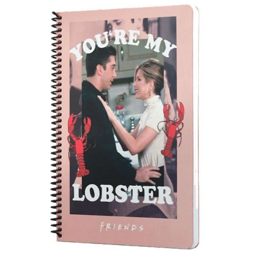 Mabbels Spiralli Defter Friends Youre My Lobster Pembe 80 Yp 17x24 Dft-388463