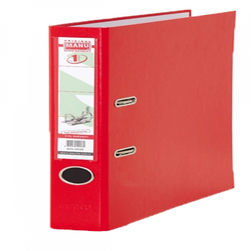 Manu Büro Klasör Geniş Plastik Kırmızı 2030