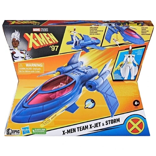 Marvel X-men 97 Epic Hero Series X-jet Vehicle And Storm Action Figure F7974