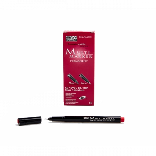 Marvy Asetat Kalemi Permanent S Seri Kırmızı 2600S-2