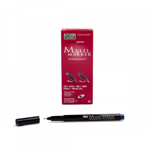 Marvy Asetat Kalemi Permanent S Seri Mavi 2600S-3