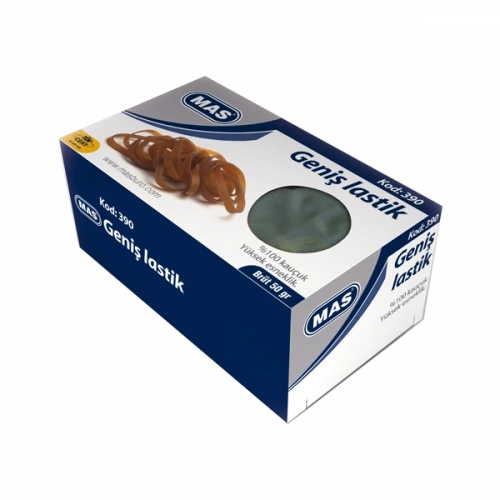 Mas Ambalaj Lastik Kutu Geniş 50 Gr 390