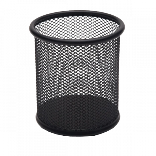 Mas Kalemlik Metal Perforeli Silindir Siyah 500