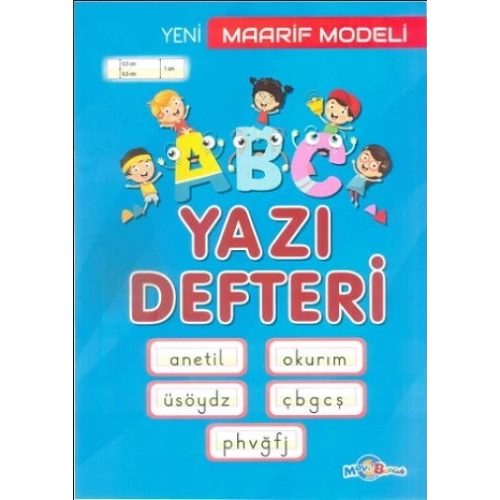 Mavi Boncuk Maarif Model Yazı Defteri Büyük Boy