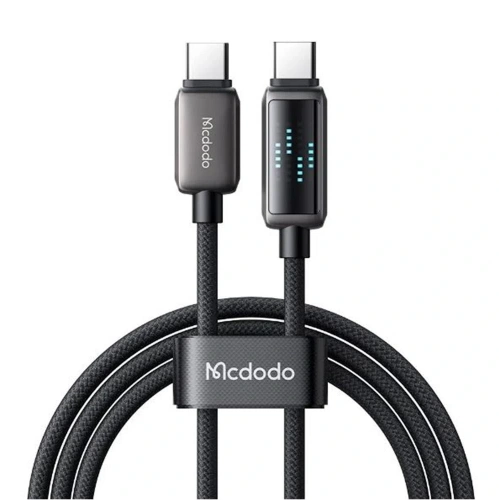 MCDODO CA-2630 36W USB-C TO LIGHTNİNG ŞARJ HIZ GÖSTERGELİ ŞARJ VE DATA KABLOSU- 1.2 M SİYAH