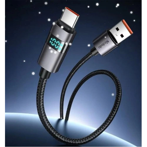 Mcdodo Ca-6520 Usb-a To Usb-c Kablosu Yatay Led Ekranlı Siyah