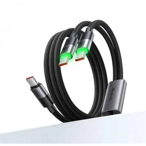 MCDODO CA-6740 2-in-1 KABLO 100 W TYPE-C TYPE-C+TYPE-C 1.5 M SİYAH KABLO