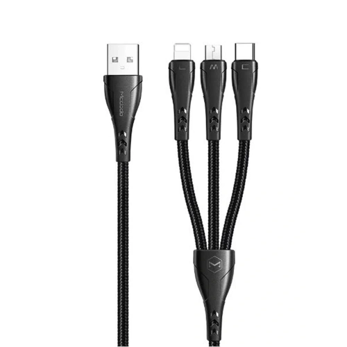 Mcdodo Ca-6960 3in1 (lightning-micro-type-c) Şarj Kablosu 3a 1.2m