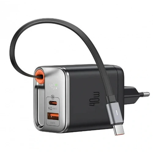 MCDODO CH-4281 40W GaN Şarj Adaptörü Dahili Geri Çekilebilir Kablolu