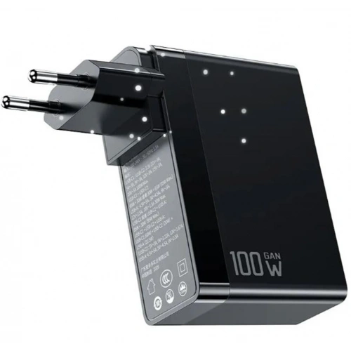 Mcdodo Ch-8101 Gan Serisi 100w 3 Port Başlıklı1xusb 2 Xtype-c Girişli Universal Şarj Adaptörü-siyah