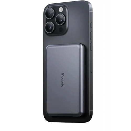 Mcdodo Mc-4641 20w 5000mah Metal Ultra İnce Manyetik Kablosuz Power Bank Siyah