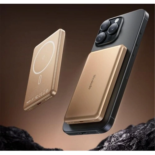 Mcdodo Mc-4642 5000mah 20w Metal Ultra İnce Manyetik Kablosuz Powerbank
