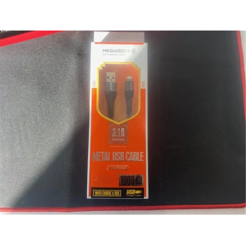 Megatech Data Kablosu Hasır 3.1 Amper İos Gri