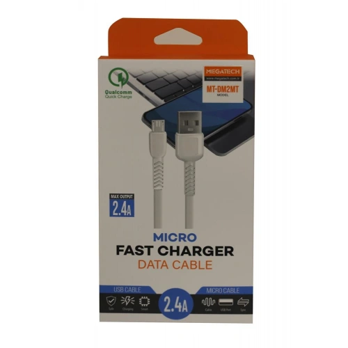 Megatech Mt-dm2mt 2.4a Micro 2mt Data Şarj Kablosu