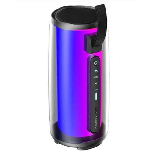 Mikado MD-17BT Capella Siyah 10W 1 RGB Mikrofonlu   Kart-Aux-Usb TWS 1800 mAh Bataryalı Speaker