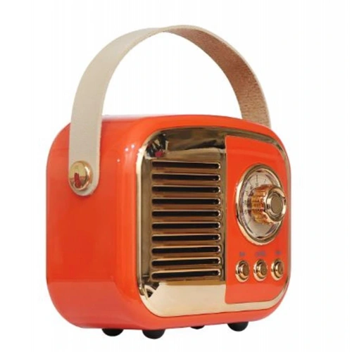 Mikado Md-24bt Echoes 3w 800mah Turuncu Usb+tf Kart+bluetooth Destekli Klasik Retro Müzik Kutusu