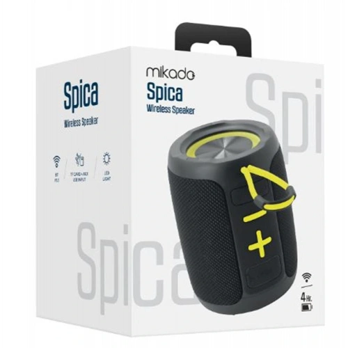 Mikado Md-60bt Spica Siyah 13w 1800mah Bt-tf-usb-eco Led Işıklı Speaker