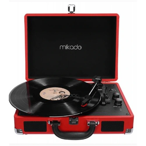 Mikado Nostalgia MN-P317 Kırmızı Pikap+Rca+Bluetooth Destekli Müzik Kutusu