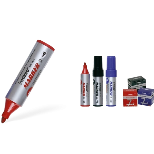 Mikro Markör Permanent Jumbo 7 MM Kırmızı MR-6007