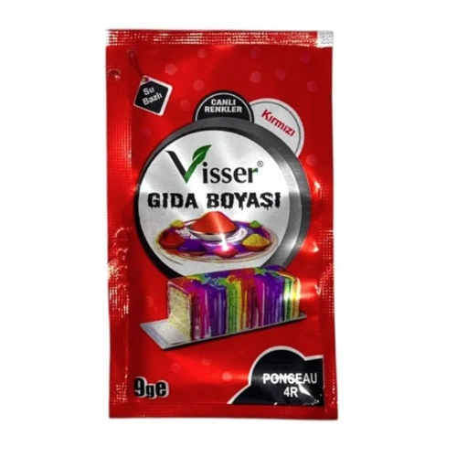 Misyon Visser Toz Gıda Boyası 9 Gr Kırmızı Msy-0124