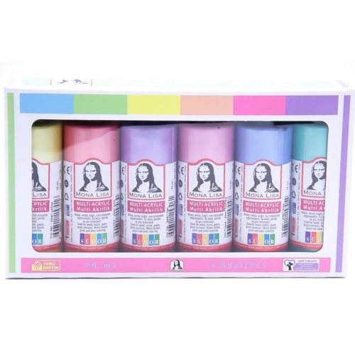 Mona Lisa Akrilik Boya Multi 6x70 Ml İnci Set Sd1006ı
