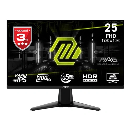 Msı 24.5 Mag 255f E20 1920x1080 Flat Rapid Ips 200hz 0.5ms (gtg) Freesync Premium Gaming Monitor
