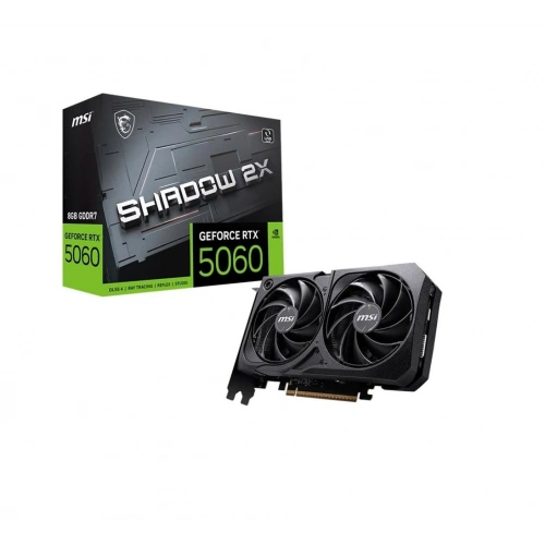Msi Geforce Rtx5060 8gb Shadow 2x Gddr7 128bıt Dx12 Gaming Ekran Kartı Çift Fanlı Soğutma