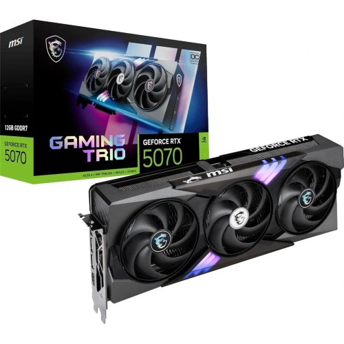 Msi Geforce Rtx5070 12g Gaming Trio Oc 12gb Gdrr7 192b Dx12 Pcıe 5.0 X16 (3xdp 1xhdmı) Ekran Kartı