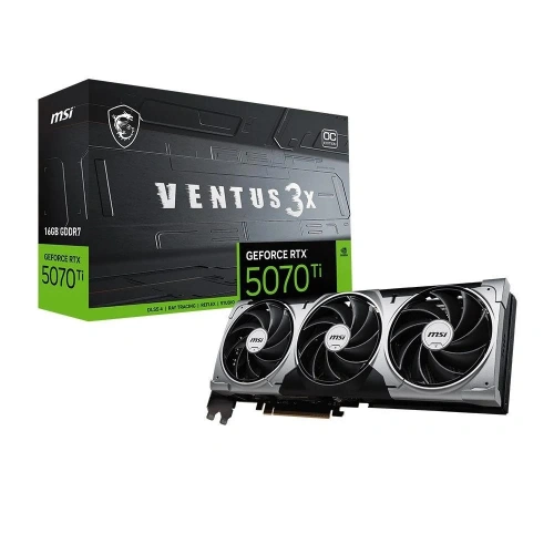 Msi Geforce Rtx5070tı 16g Ventus 3x Oc 16gb Gddr7 256 Bit Dlss 4 Ekran Kartı