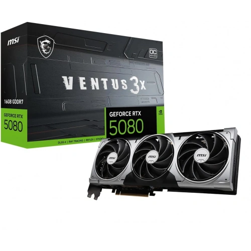 Msi Geforce Rtx5080 16gb Gddr7 Pcı Express 5.0 16g Ventus 3x Oc Ekran Kartı