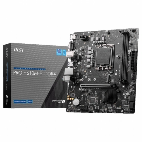 Msı Pro H610m-e 3200mhz Ddr4 Soket 1700 M.2 Hdmı Vga Matx Anakart