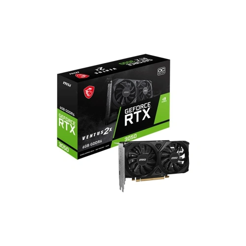 Msı Vga Geforce Rtx3050 Ventus 2x E 6g Oc Rtx3050 6gb Gddr6 96b Dx12 X8 (1xdp 2xhdmı) Ekran Kartı