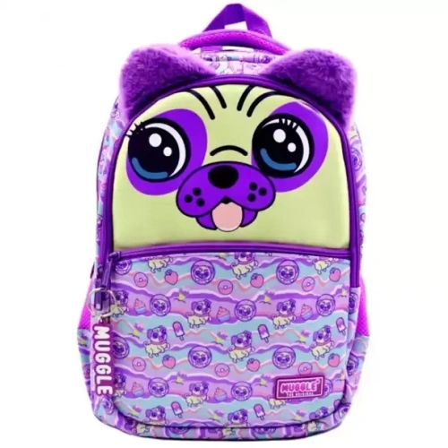 Muggle Okul Çantası Dog Mor Mu-6962