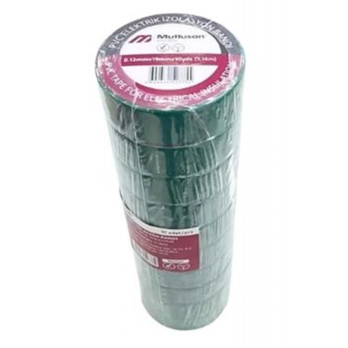 Mutlusan 10-19 İzole Bant 10lu(Elektrik Bant) Yeşil 065133151019