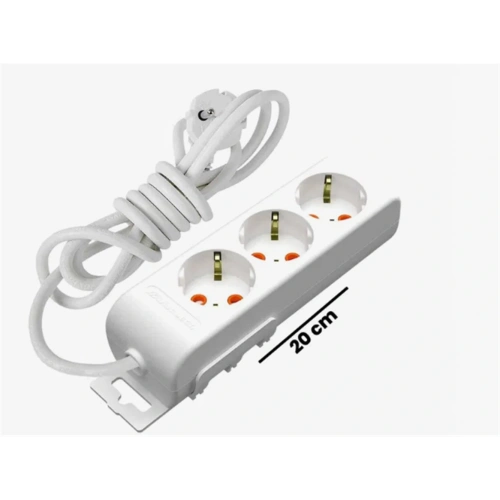 Mutlusan Rı-tech 3lü 1mt Topraklı  Grup Priz  (001 175 310002 01 00)