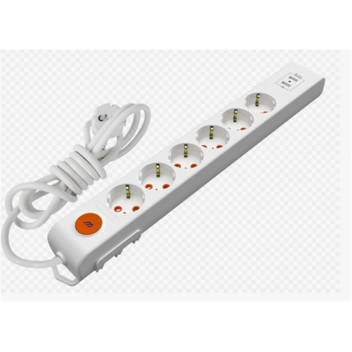 Mutlusan Rı-tech 6lı 2mt Anahtarlı  2usb  Topraklı  Grup Priz  (001 175 650002 02 00)