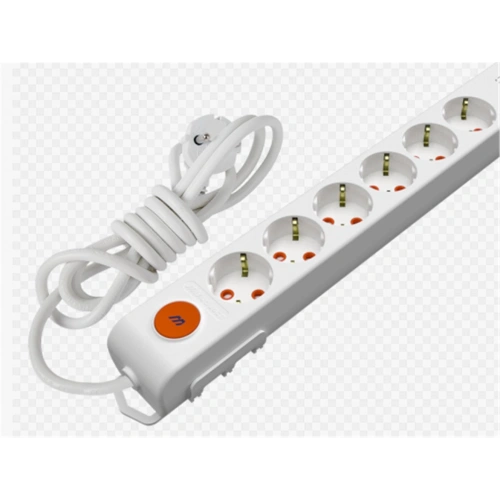 Mutlusan Rı-tech 6lı 5mt Anahtarlı Topraklı  Grup Priz  (001 175 620002 05 00)