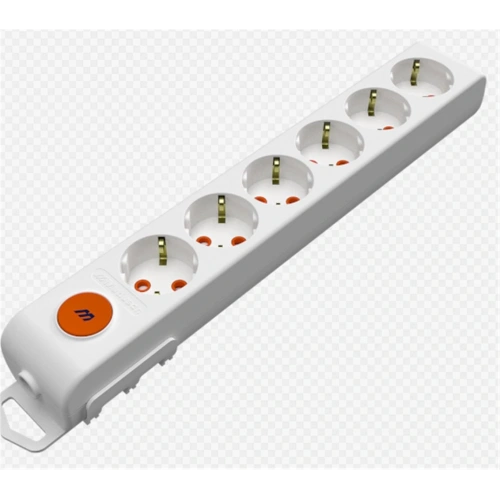 Mutlusan Rı-tech 6lı Anahtarlı Klemensli Topraklı  Grup Priz  (001 175 620001 00 00)