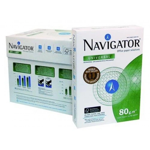 Navigator A4 Fotokopi Kağıdı 80gr-500 Lü 1 Koli=5 Paket 1 Palet = 225 Paket