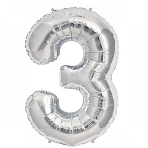 Nedi Balon Folyo 40 Rakam Gümüş 3 10764