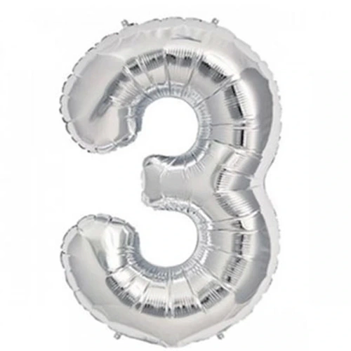 Nedi Balon Folyo 40 Rakam Gümüş 3 10764