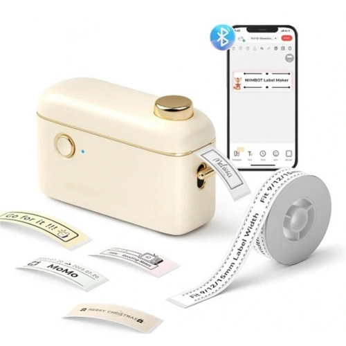 NIIMBOT H1S Cream Termal Taşınabilir Bluetooth Etiket Yazıcısı