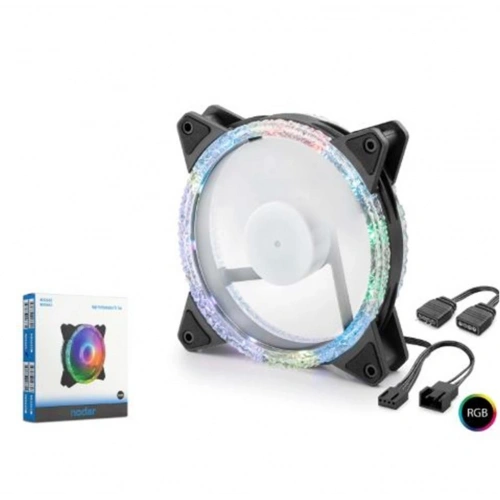 Nodar Nd2662 Kasa Fanı Dış Kristal Argb 120 Mm Siyah