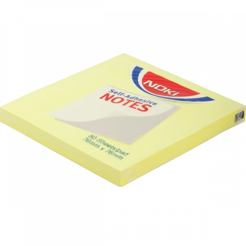 Noki Yapışkanlı Not Kağıdı 76x76 Limon Sarı 12133