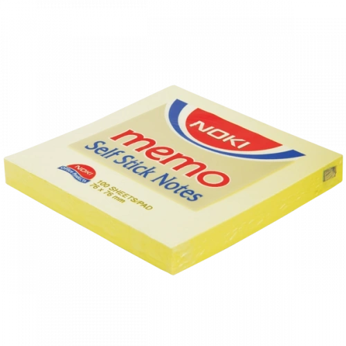 Noki Yapışkanlı Not Kağıdı Memo 100 Yp 75x75 Sarı 12007